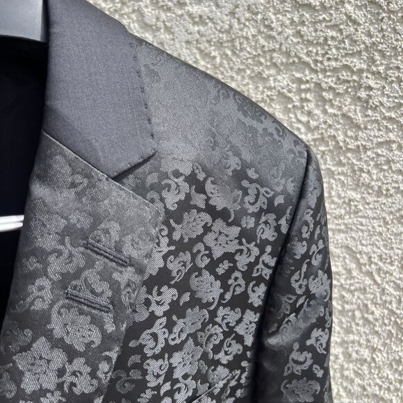 Maceoo Men’s Jacket Blazer, Black Floral, Size 42 Sports Coat - Picture 5 of 9